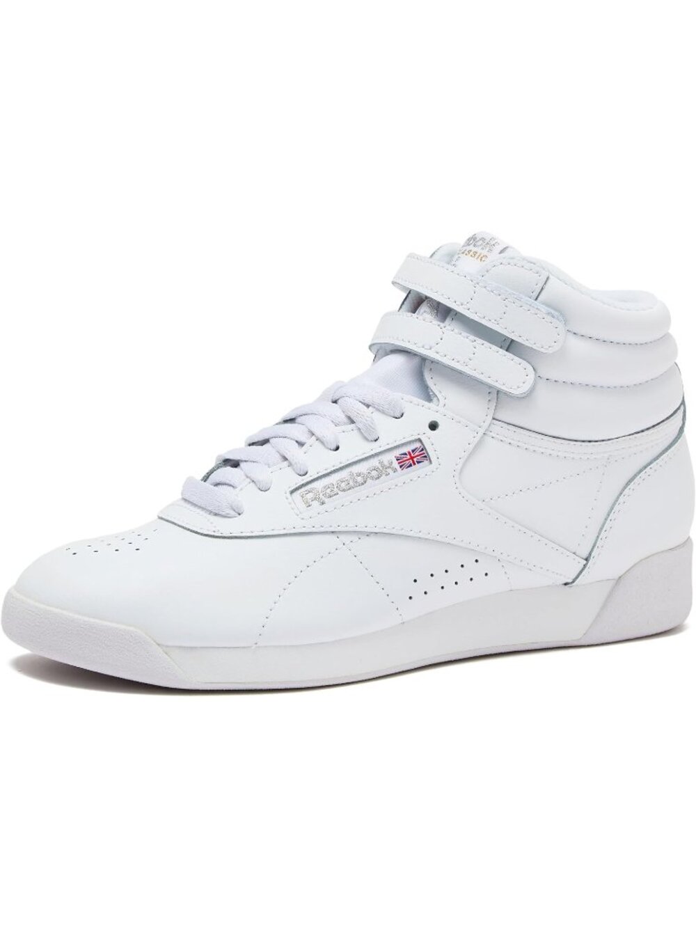 Women's White Freestyle Hi High Top Lightweight Sneakers Basketball Shoes